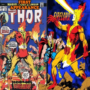 1974 The Mighty Thor #225 6,5 bis 7,0 1. Auftritt von Firelord 🔑🔑🔥 - Bild 1 von 4