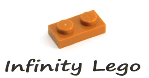 20 LEGO Medium Dark Flesh Plate 1 x 2 (3023) - (20 Pieces) - Picture 1 of 2
