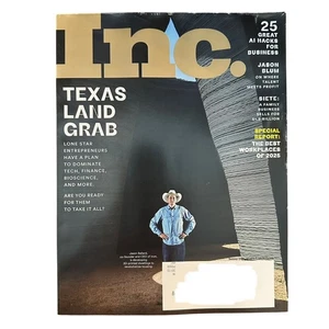 Inc Magazine Summer 2025 Texas Land Grab AI Hacks for Business Best Workplaces - Imagen 1 de 1