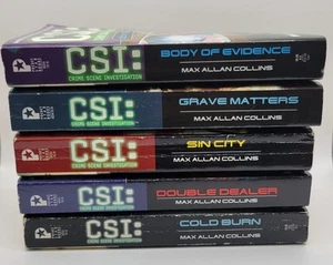 CSI Crime Scene Investigation & Murder Mystery Paperbacks Lot Of 5 - Picture 1 of 8