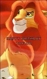 A5 LION KING ICING BIRTHDAY CAKE TOPPER - Picture 1 of 1