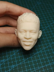 1:18 Smiling Young Man Head Sculpt Carved For 3.75" Male Action Figure Body Toys - Picture 1 of 8