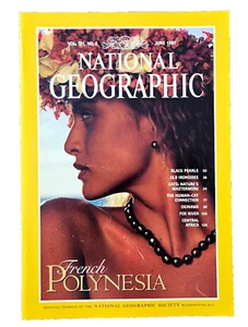 FRENCH POLYNESIAN WOMEN JUNE 1997 NATIONAL GEOGRAPHIC MAGAZINE SHIPS FREE LOT - Picture 1 of 4