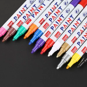 Waterproof Permanent Paint Marker Pen for Car Tyre Tire Tread Rubber Metal pen - Picture 1 of 34
