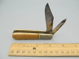 Vintage Schrade 206 Barlow 2-Blade Scrolled Bolsters - Picture 1 of 5