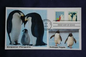 2015 Emperor Penguins 22c Stamp FDC Bullfrog Cachet Sc#4989 06253 Sheet Version - Picture 1 of 1