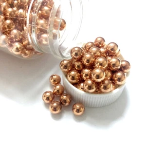 99.9% Pure Copper Balls - Precision Spheres, 0.3mm to 15mm, Smooth Finish - Picture 1 of 10