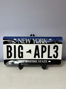 Bandeja para servir de cerámica con matrícula de NUEVA YORK GRANDE APL3 negra/blanca coleccionable - Imagen 1 de 9