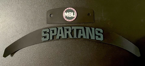 Michigan State 3D Speed Bumper Set, for a Full Size Football Helmet Cover
