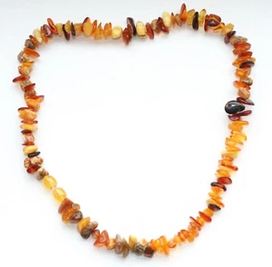 Amber Genuine Baltic Butterscotch Egg Yolk Beads Necklace 15.7 g 波羅的海琥珀 - Picture 1 of 4