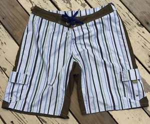 ROIAL Clothing • Mens Striped Surfing Board Shorts Swimming Trunks waist size 36 - Picture 1 of 7