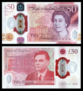 Great Britain UK 2020(2021) P-397 50 Pound Polymer UNC - Picture 1 of 3