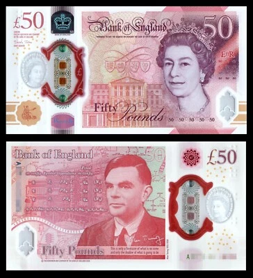Great Britain UK 2020(2021) P-397 50 Pound Polymer UNC - Image 1 of 3