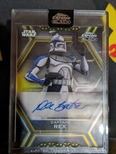 Captain Rex Yellow Refractor Auto /50 2022 Star Wars Topps Chrome Black