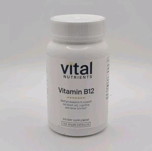 Vital Nutrients Vitamin B12 1000mcg 100 Vegan Capsules New & Sealed - Picture 1 of 3