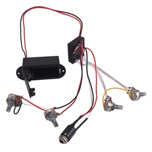 2-Band EQ Preamp Circuit & Wiring Harness for Active Bass Pickup - Picture 1 of 9
