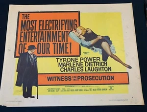 WITNESS FOR THE PROSECUTION original 22X28 U.S HALF SHEET - MARLENE DIETRICH - Picture 1 of 1