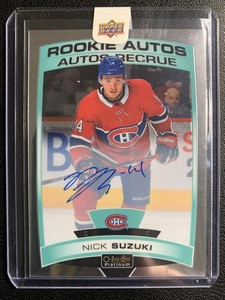 2019-20 O-Pee-Chee Platinum Rookie Autos Nick Suzuki Rookie Auto RC