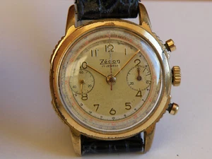 ZEDON-CHRONON-BITONAL-NADELKNÖPFE-SCHRAUBBODEN-VENUS 188-GERÄNDELTES GEHÄUSE - Bild 1 von 24