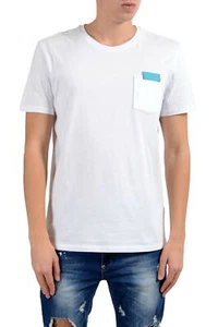 Versace Collection Men's White Pocket Crewneck T-Shirt - Picture 1 of 5