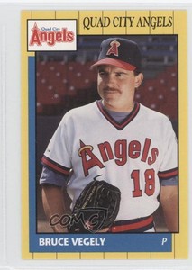 1990 Grand Slam Quad City Angels Bruce Vegely #7