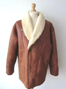 ARGUS Swiss Made Nappalan Shearling Winter Coat Jacket Size EU56 - XXL - UK46 - Picture 1 of 8