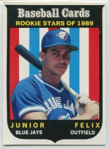 Revista de tarjetas de béisbol 1989 '59 Topps #65 Junior Felix Toronto Blue Jays - Imagen 1 de 2