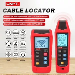 UNI-T UT25CL Wire Cable Locator Tester Metal Pipe Detector Circuit Tracer 480V - Picture 1 of 18