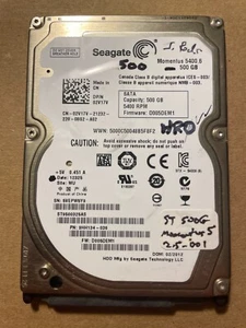 ST 500G ST9500325AS, 9HH134-036, FW:D005DEM1, WU DOM:02/12 5.4K -Tested Working! - Picture 1 of 2