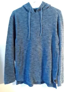 Original Use Size XSmall Thermal Pullover Hoodie Blue Heather Waffle Knit - Picture 1 of 7