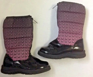 Girl's Totes Kerry Black Snow Boots Sz 1 Med Insulated Winter Boots Waterproof - Picture 1 of 6