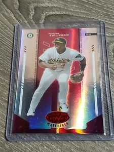2004 (ATHLETICS) Leaf Certified Materials red #204 Miguel Tejada 49/100 - Bild 1 von 2