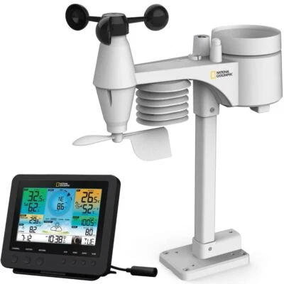National Geographic Wi-Fi Colour Weather Station with 7-in-1 Sensor  9080600 - Image 1 of 4