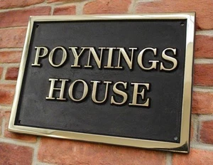 Cast Brass custom door signs & plaques - Custom language plaques - Custom name - Picture 1 of 7