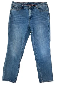 TALBOTS  Women’s Flawless Slim Ankle Jeans Light Blue Size 16 Denim - Picture 1 of 9