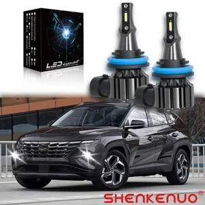 H11 LED Headlights 2x For 2016-2023 Tucson SUV Plug & Play Ships Today - Picture 1 of 9