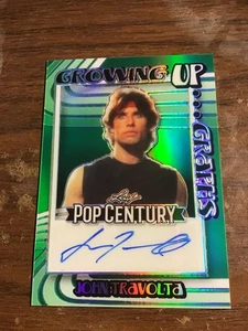 John Travolta 2023 Leaf Metal Pop Century Green Growing Up...Graphs Auto 3/5 - Picture 1 of 2