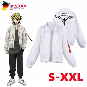 Tokyo Revengers Valhalla Kazutora Hanemiya White Jacket Coat Cosplay Costumes DE - Bild 1 von 12