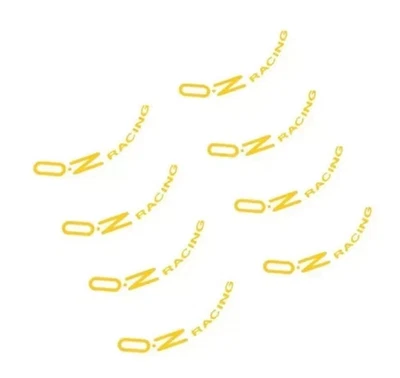 oz racing  Aufkleber Superturismo felge für Felgenstern Set gebogen in Gelb Gold - Bild 1 von 4