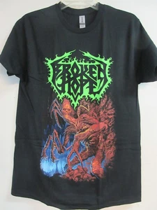 BROKEN HOPE OFFICIAL MERCH MUTILATED SONG LIST BAND CONCERT MUSIC T-SHIRT MEDIUM - Picture 1 of 5
