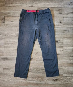 Topo Designs Herren Berghose Bio Baumwolle Klettern Wandern XL grau Gürtel rot - Bild 1 von 13