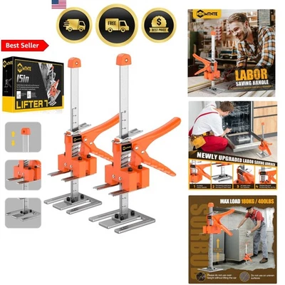 Labor Saving Arm Jack Handle 2 Pack Construction Tile Lifter Heavy Duty - Image 1 of 4