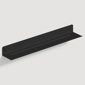Bathroom Shelf, Wall Mounted Floating Shelf, Shower Shelf, Matte Black Steel - Picture 1 of 7