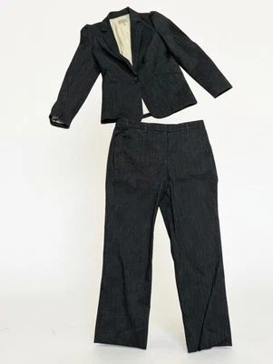  TRAJE Rebecca Taylor Chaqueta a Rayas a Medida + Pantalones Foto 1 de 4