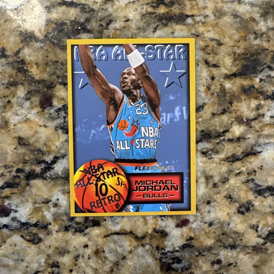 1996-97 Fleer European Edition - NBA All-Star Retro Michael Jordan #312 - Image 1 of 2