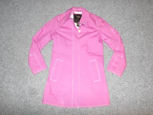 TRINCHERA COACH DE COLECCIÓN ERA Y2K PARA MUJER EE. UU. XS MAGENTA ROSA ALGODÓN CONCHA - Imagen 1 de 6