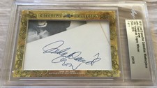 John David Crow 2018 Leaf Masterpiece Cut Signature signed autograph 1/1 A&M JSA