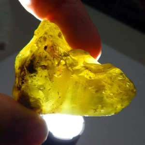 152.4ct Green Orange Sphalerite Natural Mined Unheated Rough Crystal Facet Grade - Picture 1 of 9