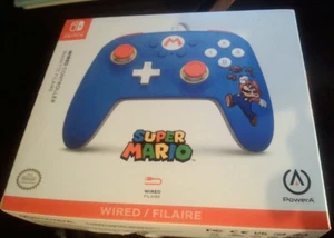 PowerA Super Mario Wired Controller for Nintendo Switch. Blue. New.Fast dispatch - Picture 1 of 5