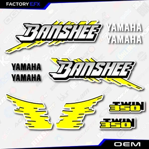 Kit de gráficos retro amarillos se adapta al conjunto de calcomanías Yamaha Banshee 350 1991-93 alta calidad - Imagen 1 de 2